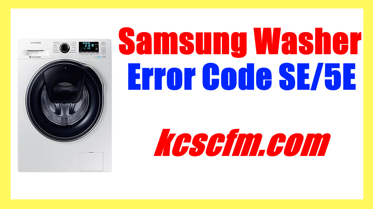 samsung front loader washer se code