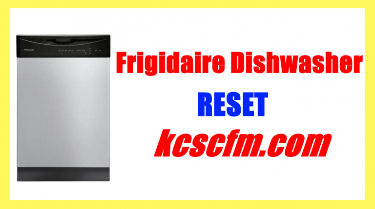 frigidaire gallery dishwasher diagnostic mode reset