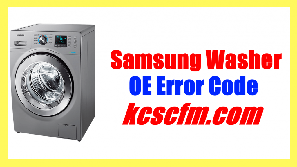 Samsung Washer OE Error Code