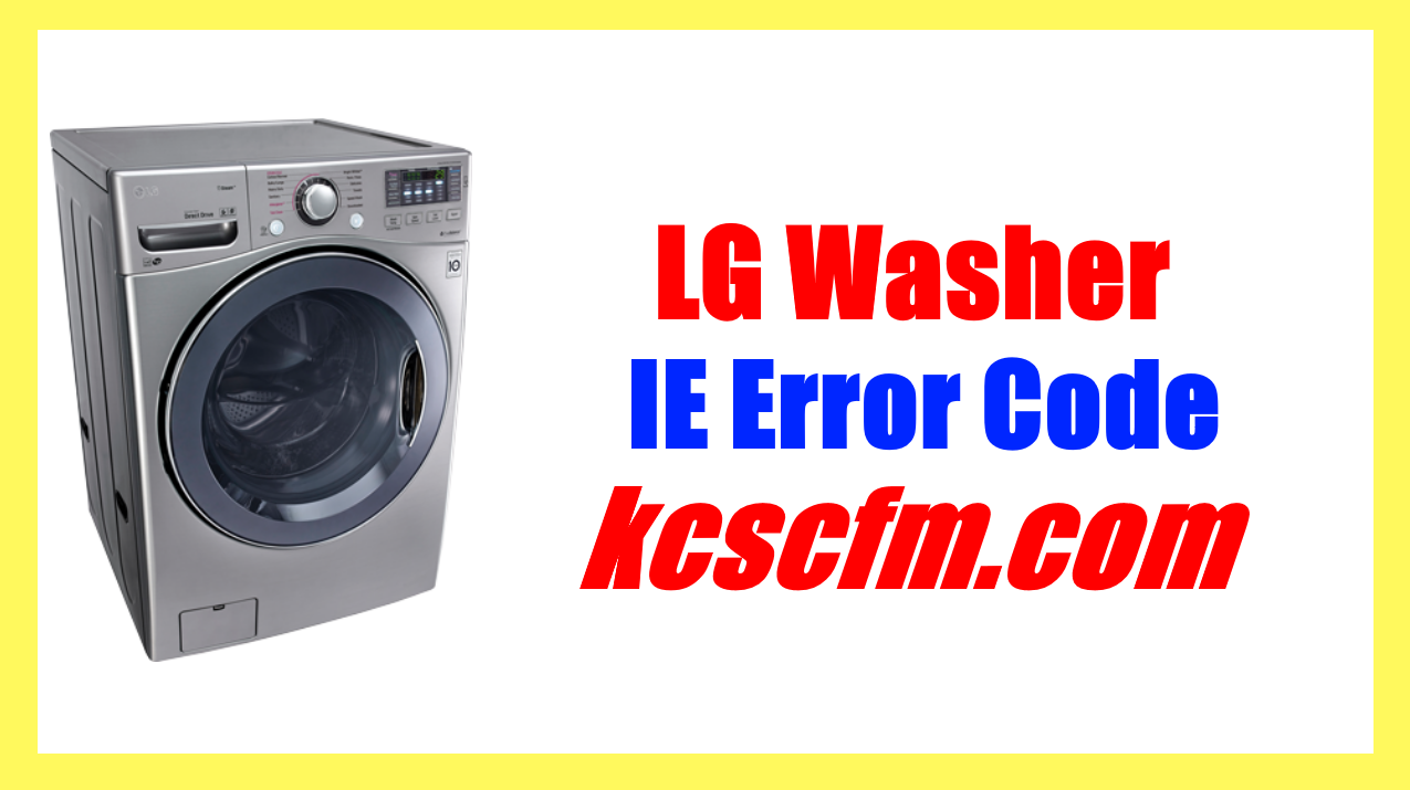 LG Washer IE Error Code
