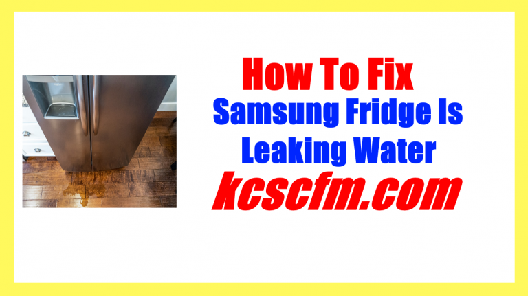 Reasons Why Your Samsung Fridge Is Leaking Water Let S Fix It