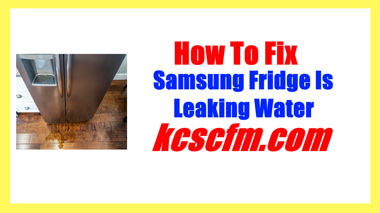 Samsung Fridge Is Leaking Water