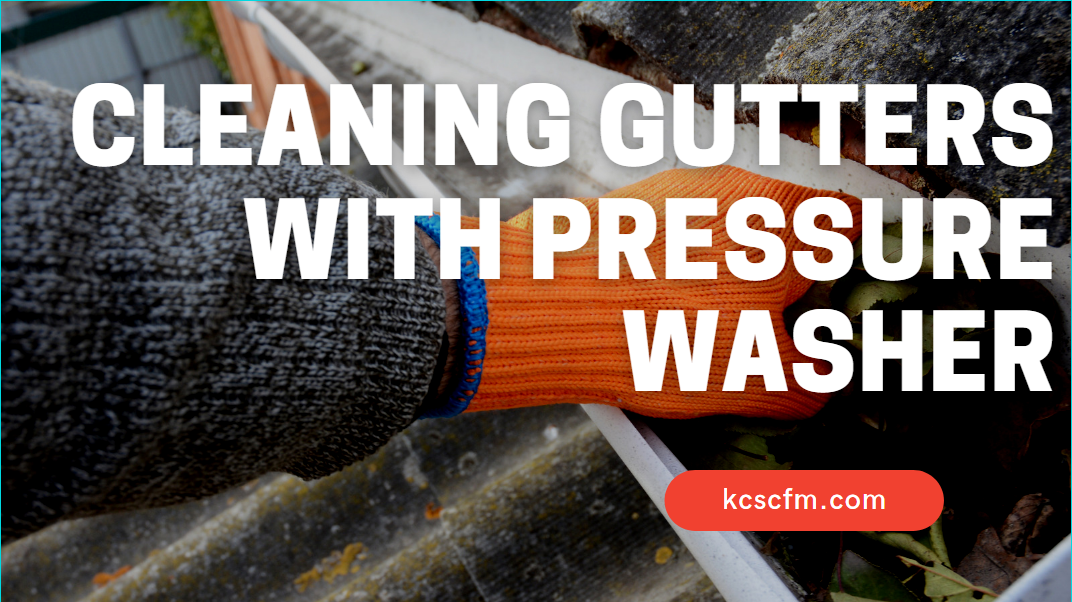 Cleaning Gutters With Pressure Washer